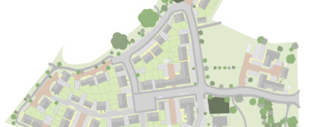 Map of new homes for Hambrook site